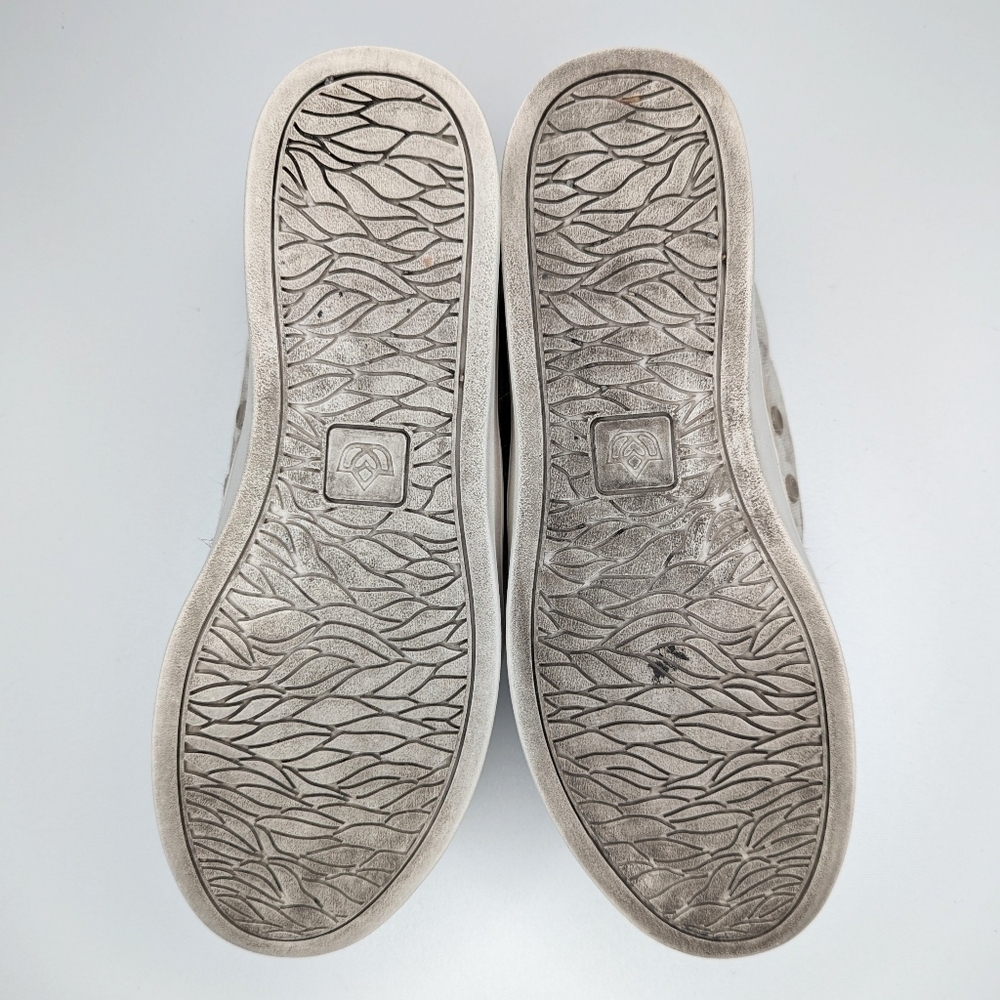 Spenco canvas sneakers slip on tan white Malibu tie-dye espadrilles size 8.5 - Picture 4 of 8